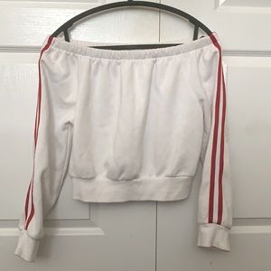 Garage off the shoulder top